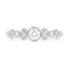 Heart Link Diamond Ring – White Gold / 6.5 – product view