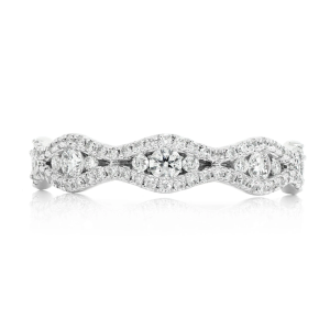 Wavy Channel Ring - White Gold / 6.5