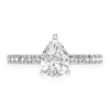 Cathedral Pavé Diamond Engagement Ring – White Gold / 6.5 – product view