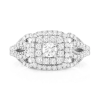 Multi-Shape Diamond Bypass Band – Yellow Gold / 6.5 – product view