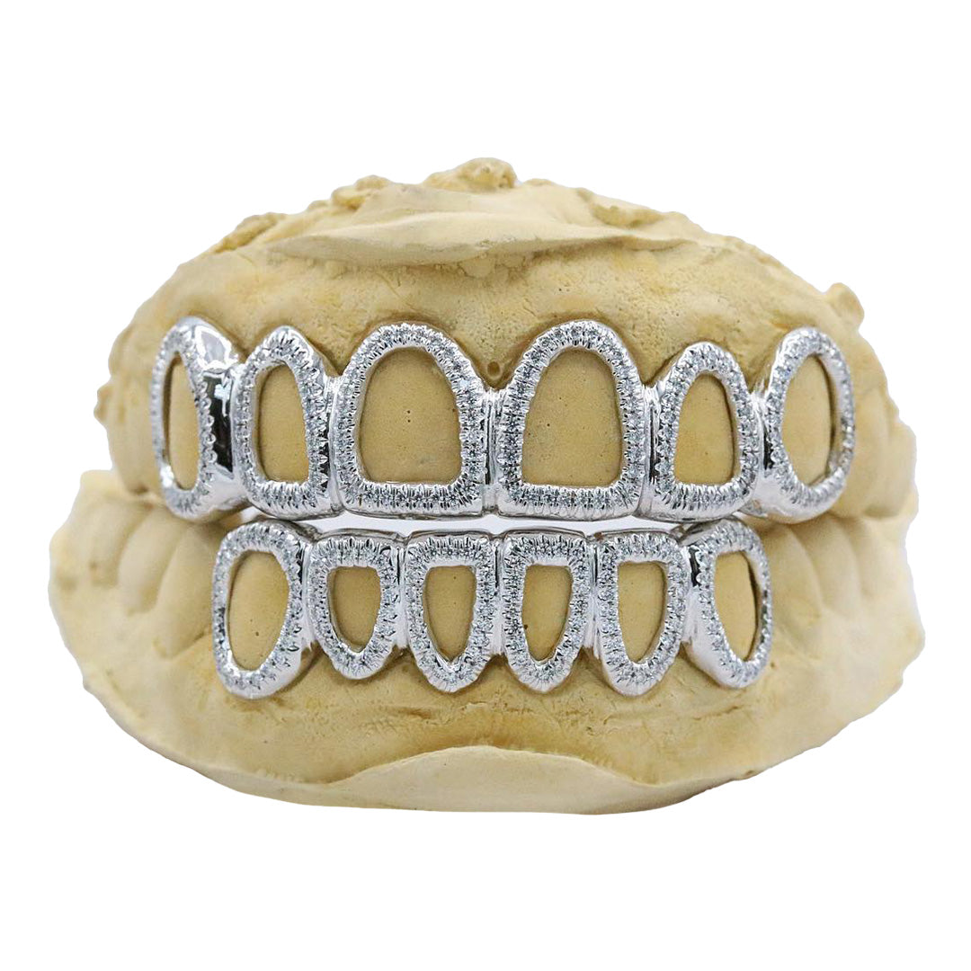 Diamond Open Frame Grillz (6×6 Set) – product view