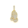 Micro Jesus Piece (1-Row Boss, Fully Iced) – product view