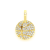 Jesus Silhouette Diamond Pendant – 0.65ctw / Yellow Gold – product view
