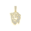 Basketball Diamond Pendant – 0.40ctw / Yellow Gold – product view