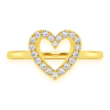 Wavy Diamond Ring – Yellow Gold / 6.5 – product view