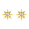 Solitaire Diamond Studs – 0.10ctw / Yellow Gold – product view