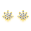 Quad Diamond Studs – 0.25ctw / Yellow Gold – product view