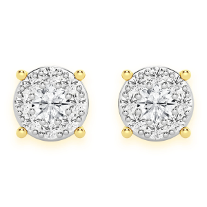 Mosaic Diamond Studs - 0.25ctw / Yellow Gold