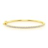 Elongated Bezel Rolo Diamond Bracelet – 0.50ctw / Two-Tone Gold / 7″ – product view