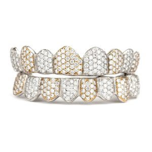 JDWR-046 - SI Two Tone Honeycomb Diamond Grillz
