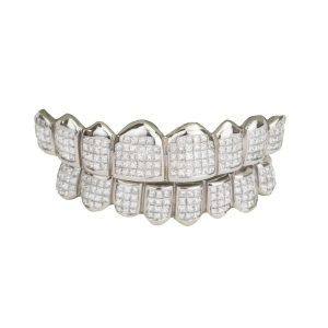 JDWR-058 - 8 TOP OR 8 BOTTOM INVISIBLE SET DIAMOND GRILLZ